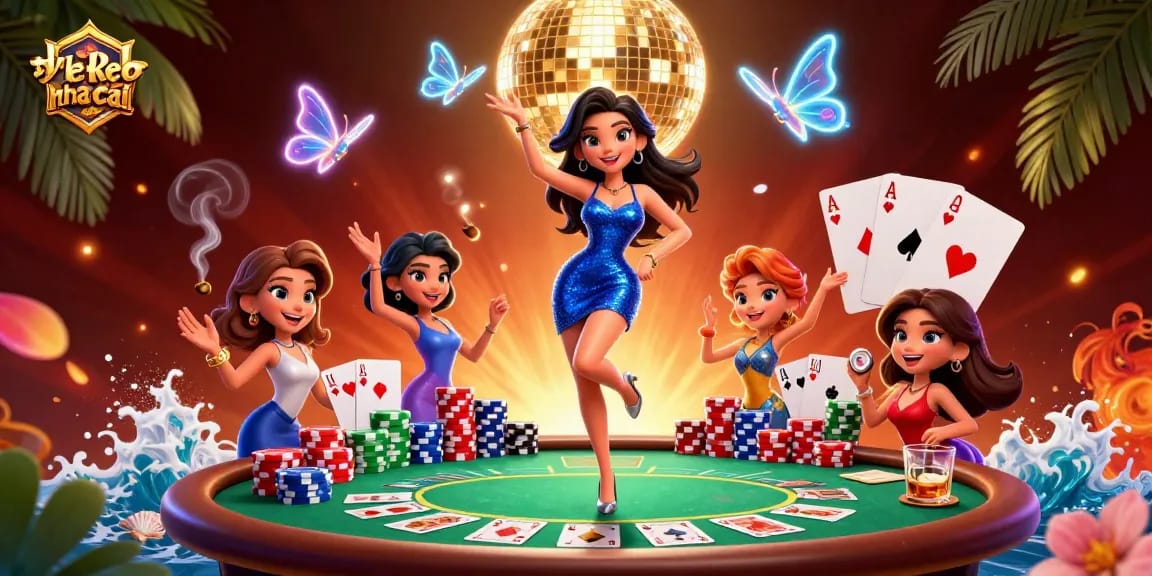 Bet on ty le keo nha cai with a glamorous casino scene full of vibrant gaming elements