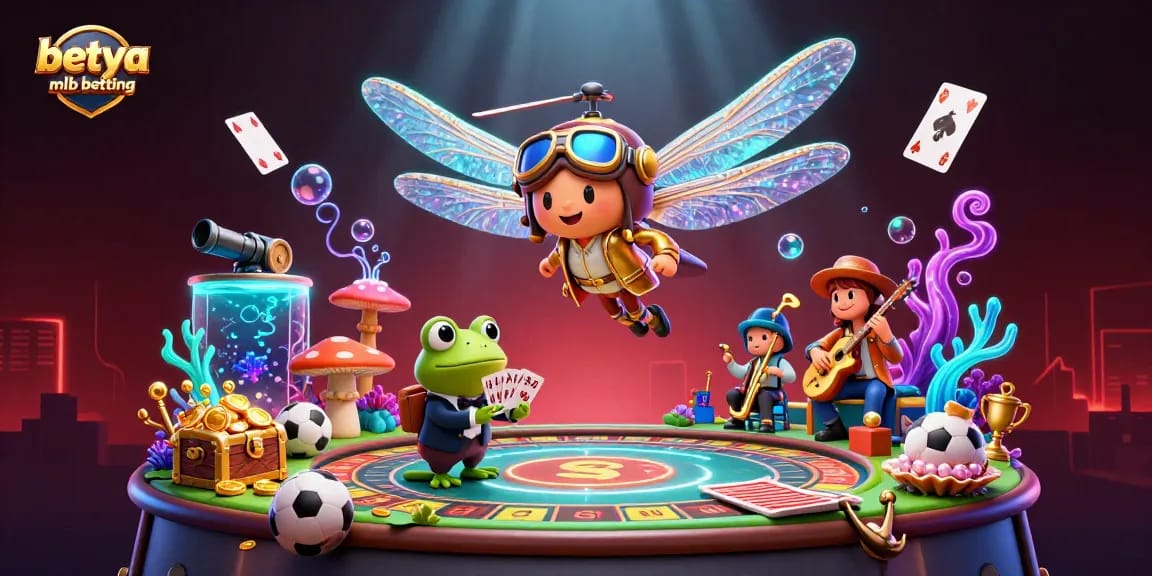 Engage in betya mlb betting with a vibrant underwater casino scene filled with action.