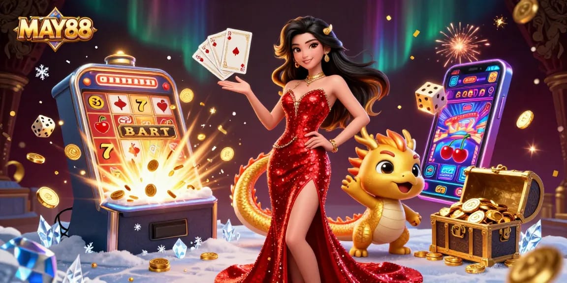 MAY88 offers thrilling gaming experiences with jackpots, slot machines, and a vibrant casino atmosphere.