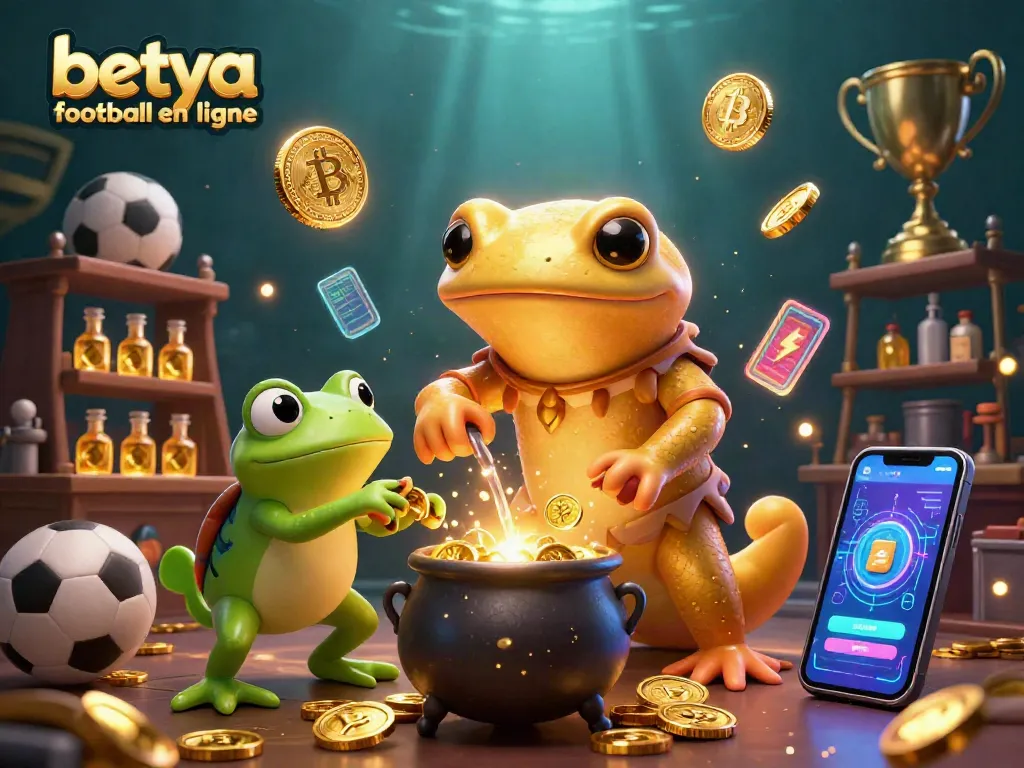 Engage in betya football en ligne with vibrant gambling elements highlighted in an enchanting scene.