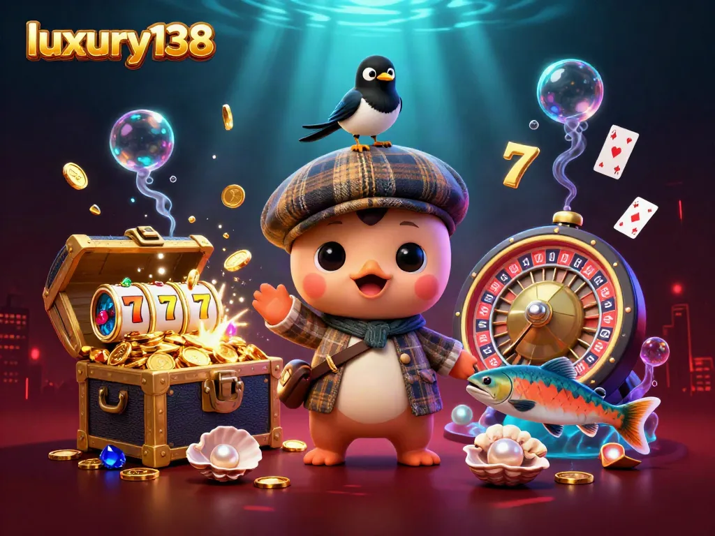 Engage in thrilling gameplay with luxury138 featuring playful characters, exciting slots, and vibrant casino visuals.
