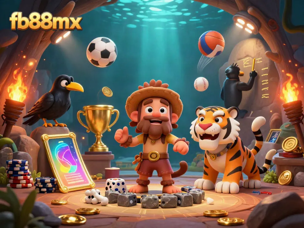 Experience the thrilling gaming world of fb88mx featuring dynamic casino characters and vivid sports elements.