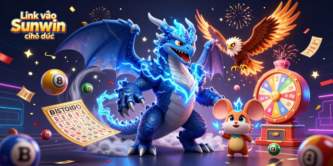 Engage with excitement in "Link vào Sunwin chính thức" featuring vibrant lottery balls, and dynamic confetti elements.