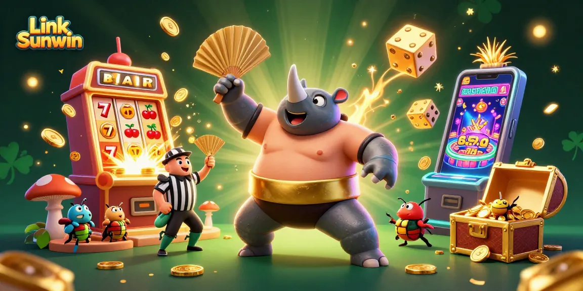 Experience thrilling wins with Link Sunwin in this vibrant casino scene filled with excitement.