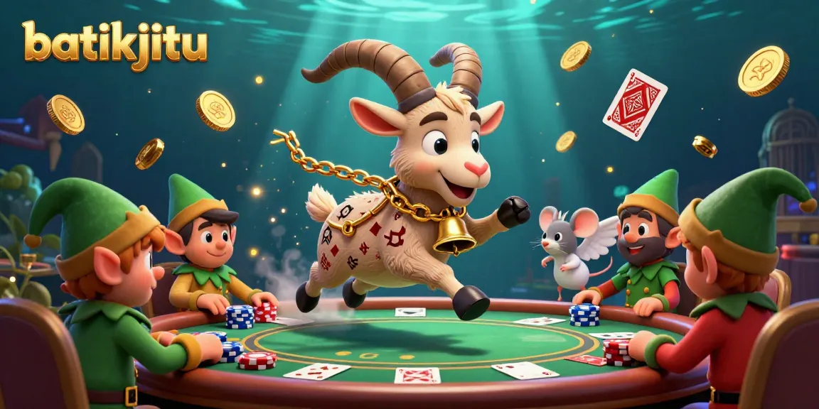 Batikjitu membawa suasana kasino dengan elemen batik, di mana karakter lucu bermain poker sambil bersenang-senang.